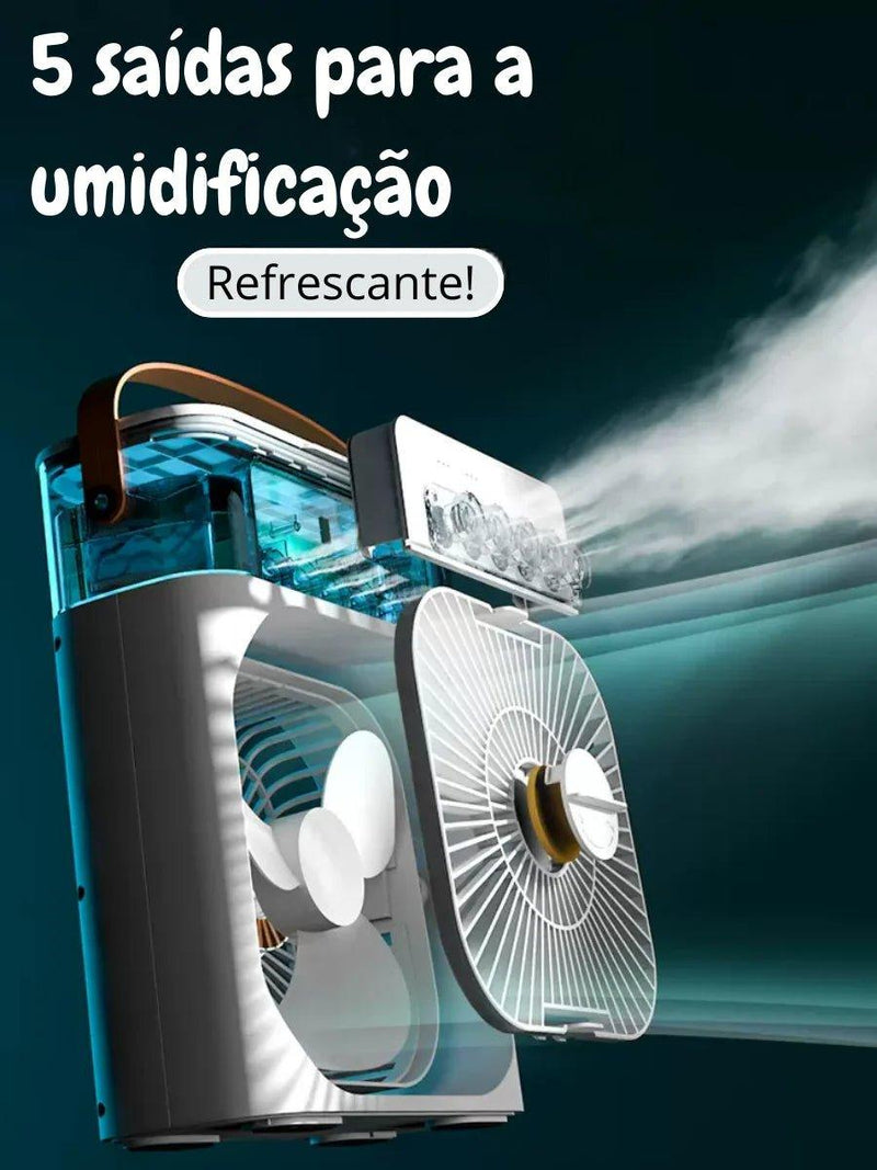 ClimaFresco 3 em 1 - Climatizador, Ventilador e Umidificador USB - C - Allure Place