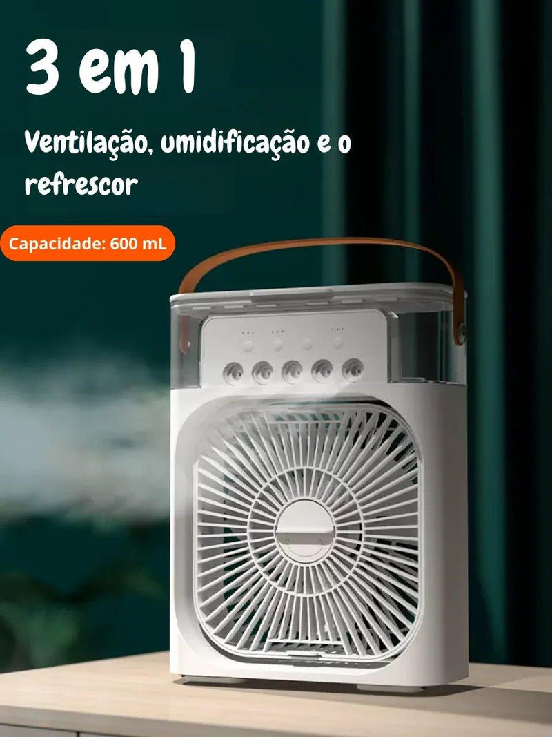 ClimaFresco 3 em 1 - Climatizador, Ventilador e Umidificador USB - C - Allure Place
