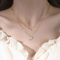 Colar Feminino Borboleta em Ouro e Prata - Allure Place