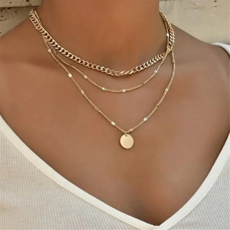 Colar Três Camadas em Prata Esterlina 925 - Allure Place