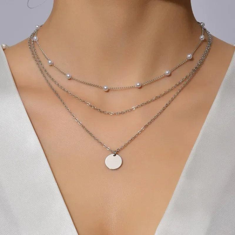 Colar Três Camadas em Prata Esterlina 925 - Allure Place