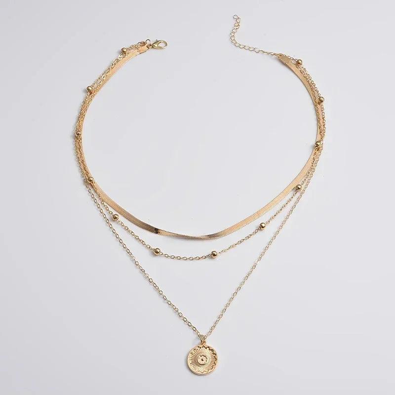 Colar Três Camadas em Prata Esterlina 925 - Allure Place