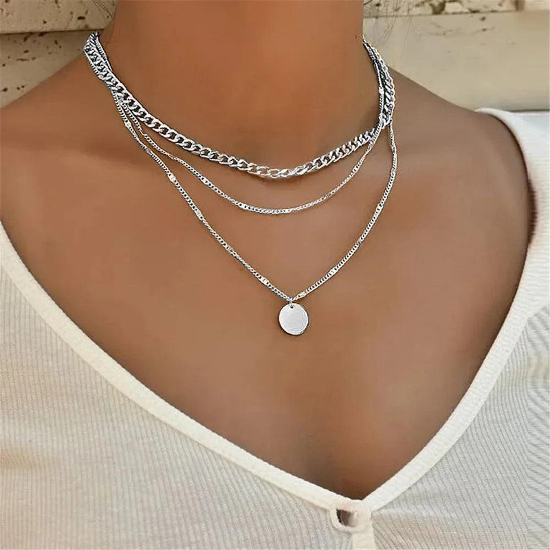 Colar Três Camadas em Prata Esterlina 925 - Allure Place