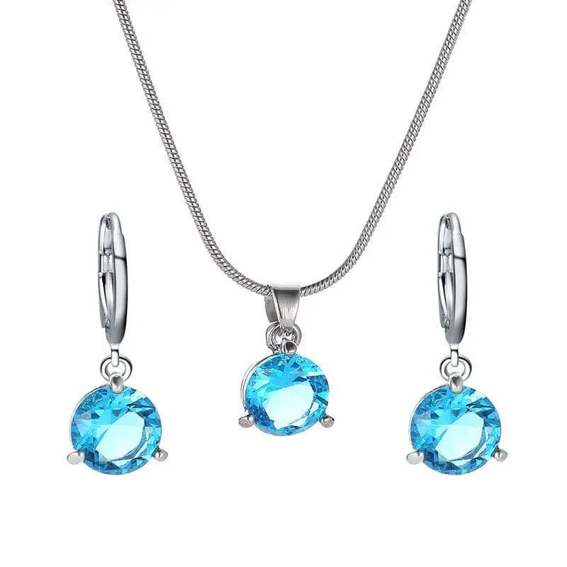 Conjunto Chic Melody - Colar e Brincos de Cristal Zircônia - Allure Place