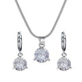 Conjunto Chic Melody - Colar e Brincos de Cristal Zircônia - Allure Place