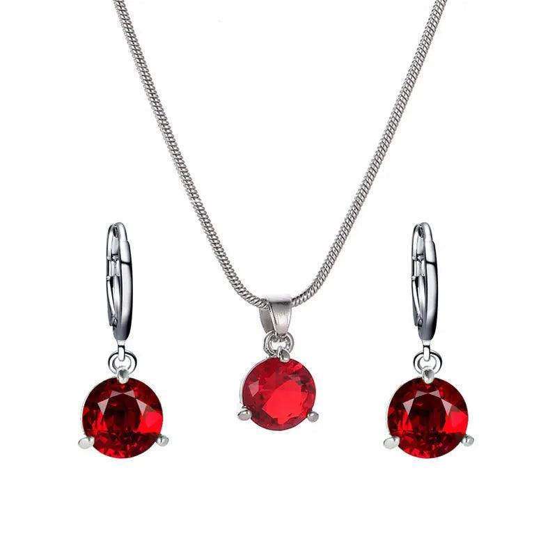 Conjunto Chic Melody - Colar e Brincos de Cristal Zircônia - Allure Place