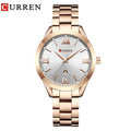 CURREN Gold Watch – Relógio Feminino com Numeração Romana - Allure Place