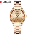 CURREN Gold Watch – Relógio Feminino com Numeração Romana - Allure Place