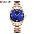 CURREN Gold Watch – Relógio Feminino com Numeração Romana - Allure Place