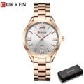 CURREN Gold Watch – Relógio Feminino com Numeração Romana - Allure Place