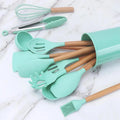 Kit Completo de Utensílios de Cozinha em Silicone - 12 Peças com Suporte - Allure Place