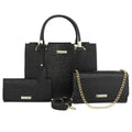 Kit Luxo Marrone - Bolsa Baú, Clutch e Carteira - Allure Place