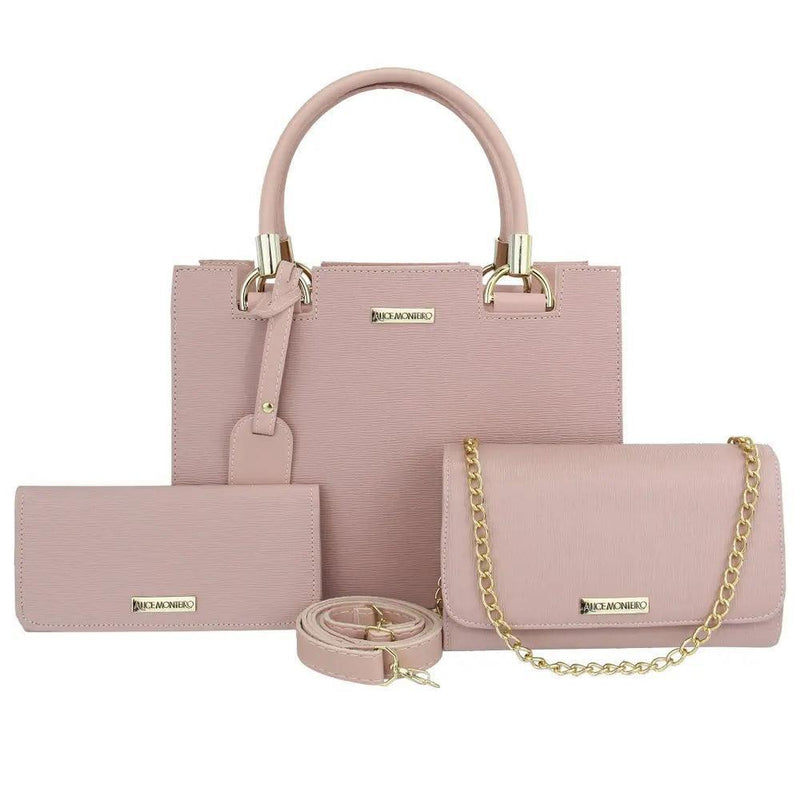 Kit Luxo Marrone - Bolsa Baú, Clutch e Carteira - Allure Place