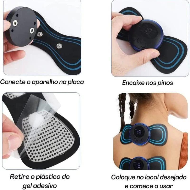 Massageador Elétrico de Pescoço EMS Mini - Allure Place