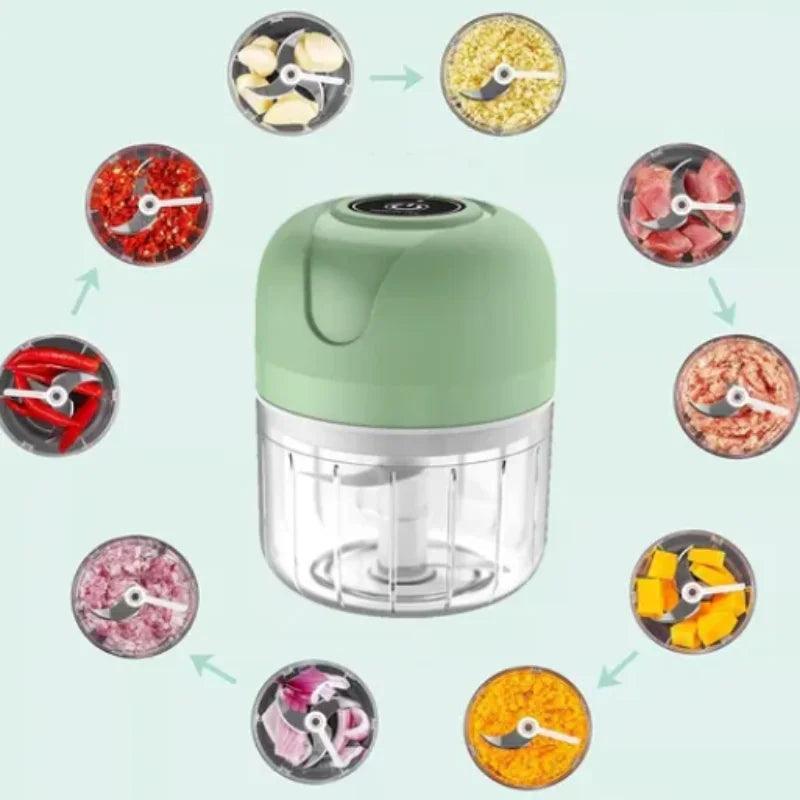 Mini Processador Elétrico Portátil 250ml - Allure Place