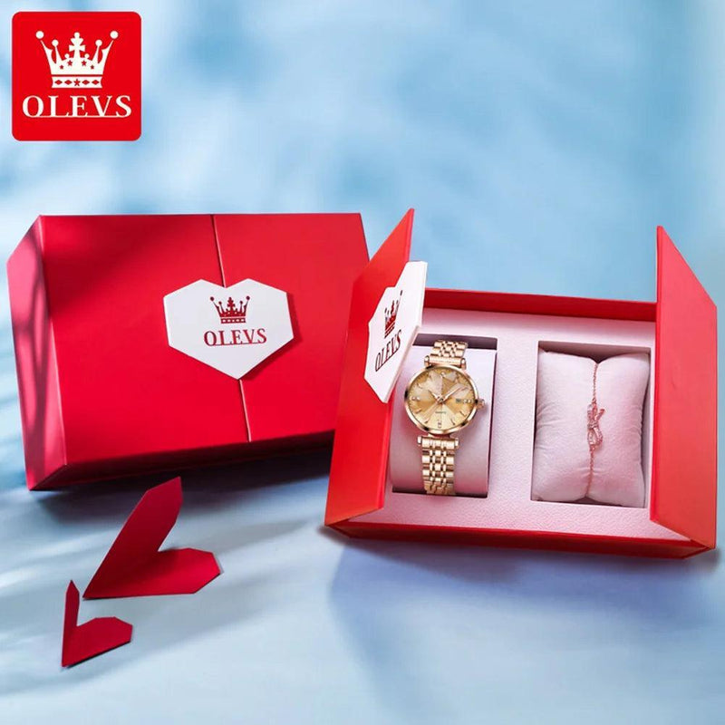 OLEVS – Relógio Feminino de Luxo com Diamantes - Allure Place