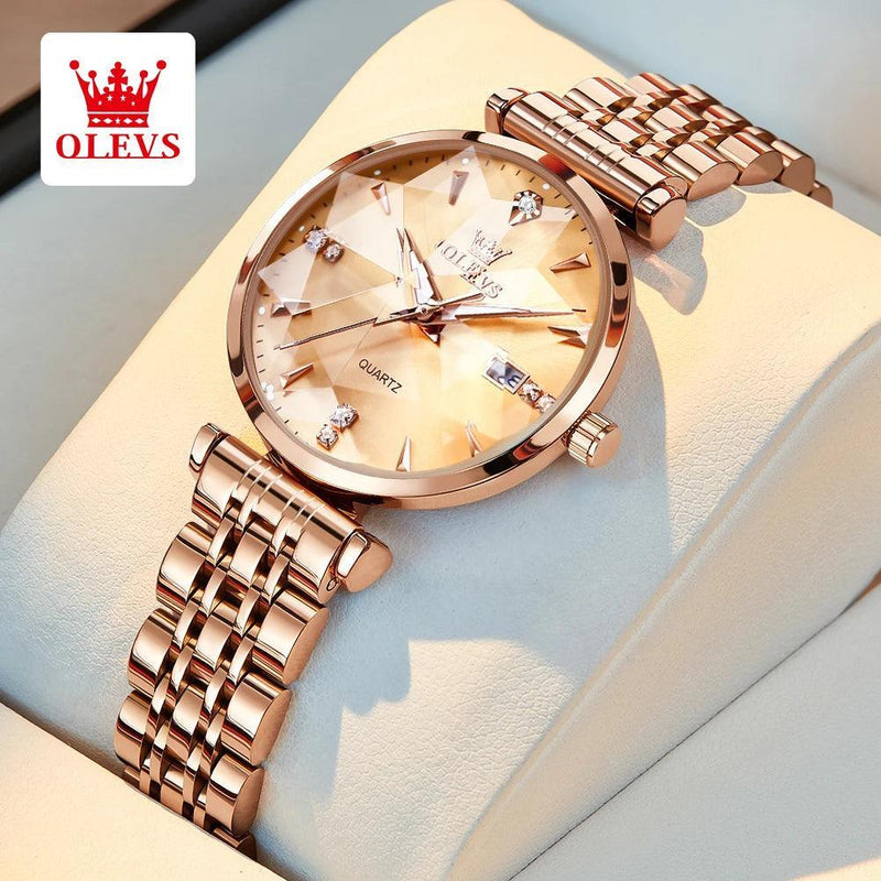 OLEVS – Relógio Feminino de Luxo com Diamantes - Allure Place