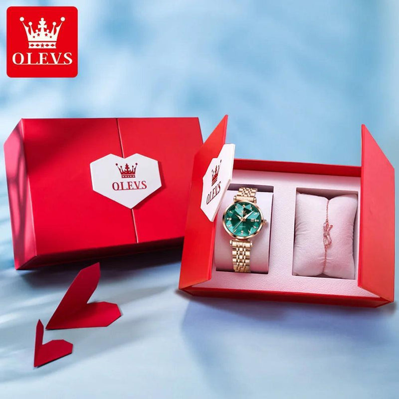 OLEVS – Relógio Feminino de Luxo com Diamantes - Allure Place