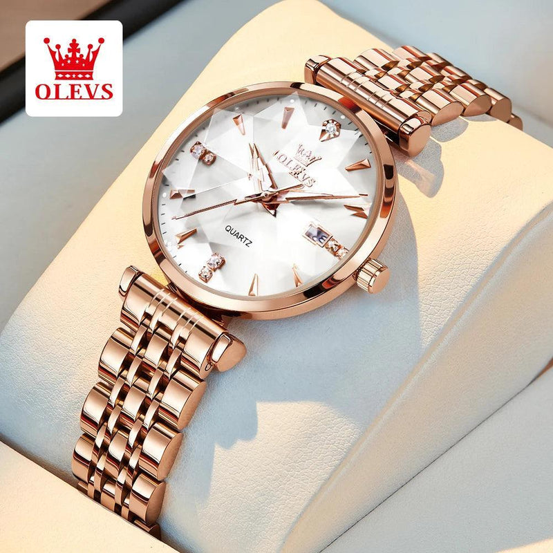 OLEVS – Relógio Feminino de Luxo com Diamantes - Allure Place