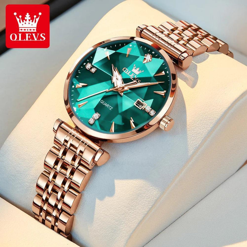 OLEVS – Relógio Feminino de Luxo com Diamantes - Allure Place