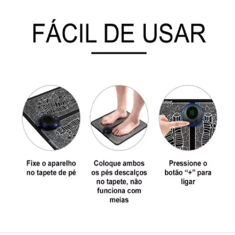 Tapete Massageador Para Os Pés Almofada Pro Ems Recarregável - Allure Place