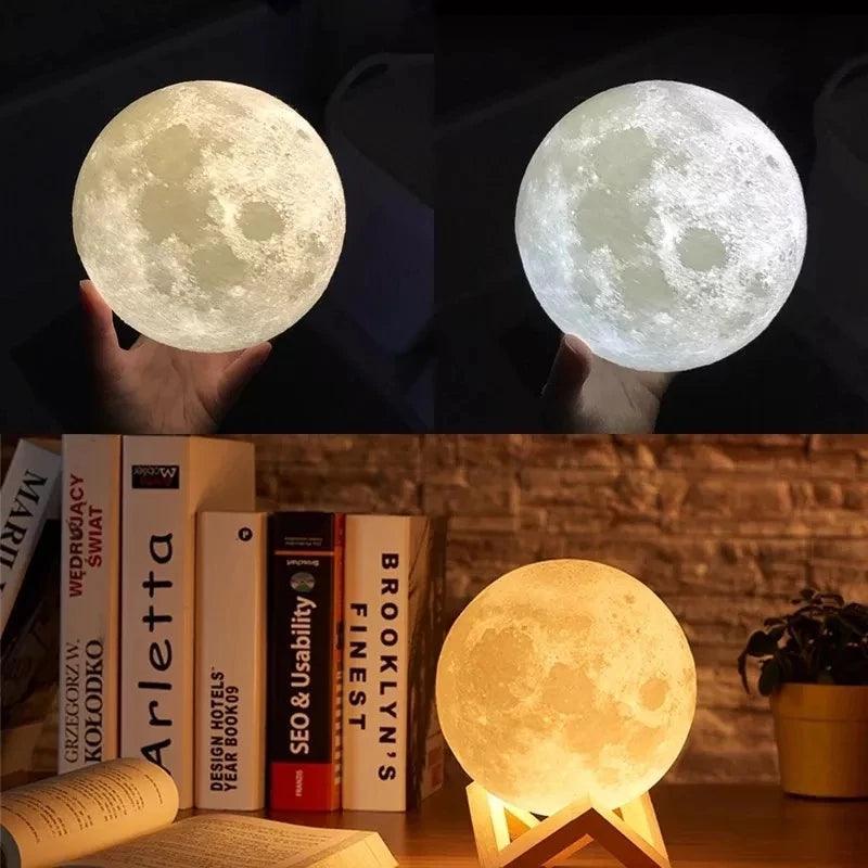 Umidificador Aromatizador e Luminária Lua Cheia 3D - Allure Place