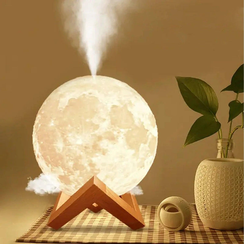 Umidificador Aromatizador e Luminária Lua Cheia 3D - Allure Place
