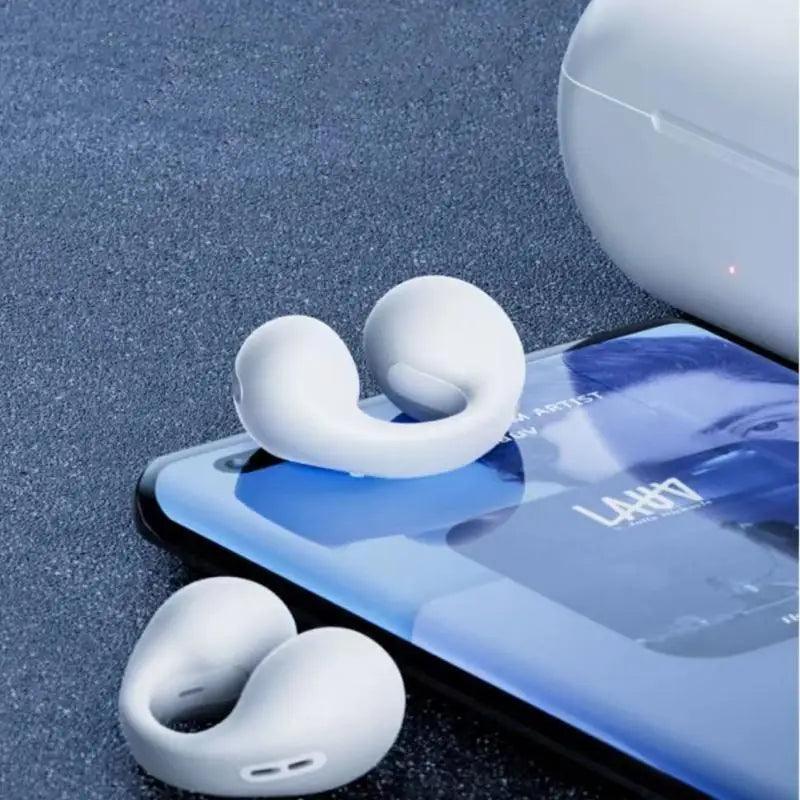 V2 ClipWave - Fones de Ouvido Bluetooth 5.3 Esportivos com Cancelamento de Ruído e LED - Allure Place