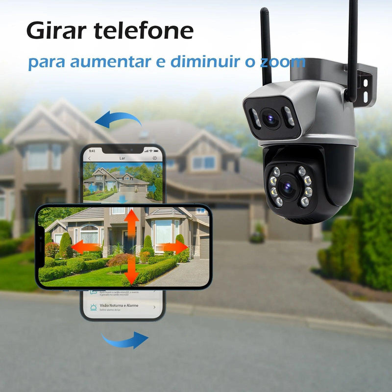 Vision360 Pro - Câmera de Vigilância WiFi 4K com Áudio Bidirecional - Allure Place