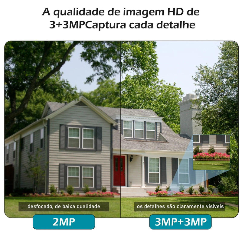 Vision360 Pro - Câmera de Vigilância WiFi 4K com Áudio Bidirecional - Allure Place